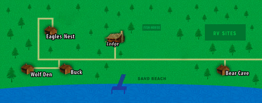 Tepee-Tonka Resort layout map